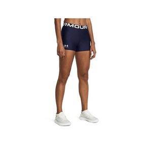 NEW Under Armour HeatGear Mid Rise Shorty 3" Shorts Women Medium Blue UA SHORTS